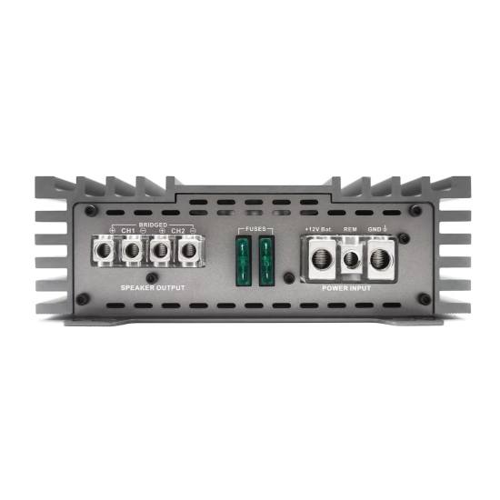 ZAPCO Z-150.2 II 2-kanałowy wzmacniacz klasy AB do systemów SQ Moc przy 4Ω: 2 x 165 W